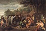 Benjamin West Penn-s Treaty with the Indians Sweden oil painting artist